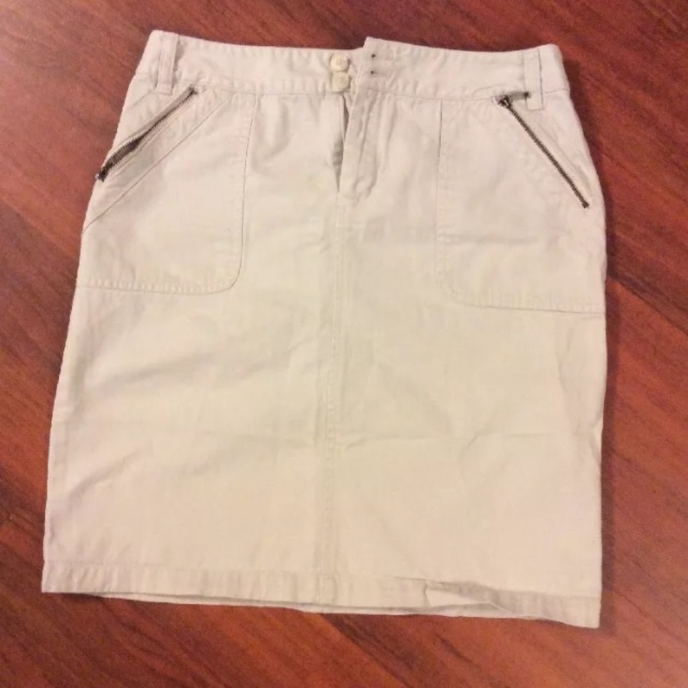 Casual Corner Annex Khaki/Tan Sz 8 100% Cotton